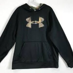 Under Armour Black Sweatshirt with Gold Emblem